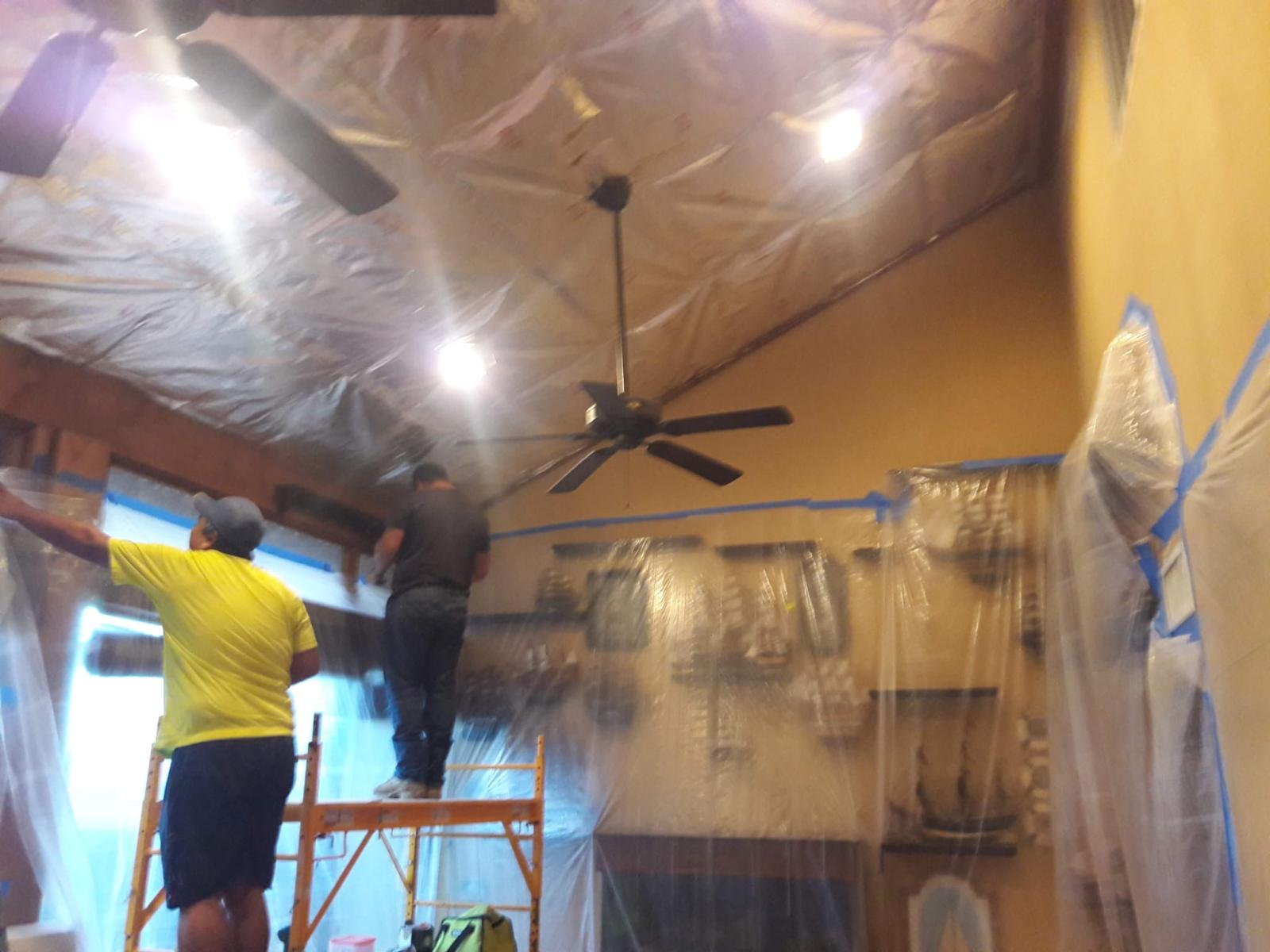 Crew working on site